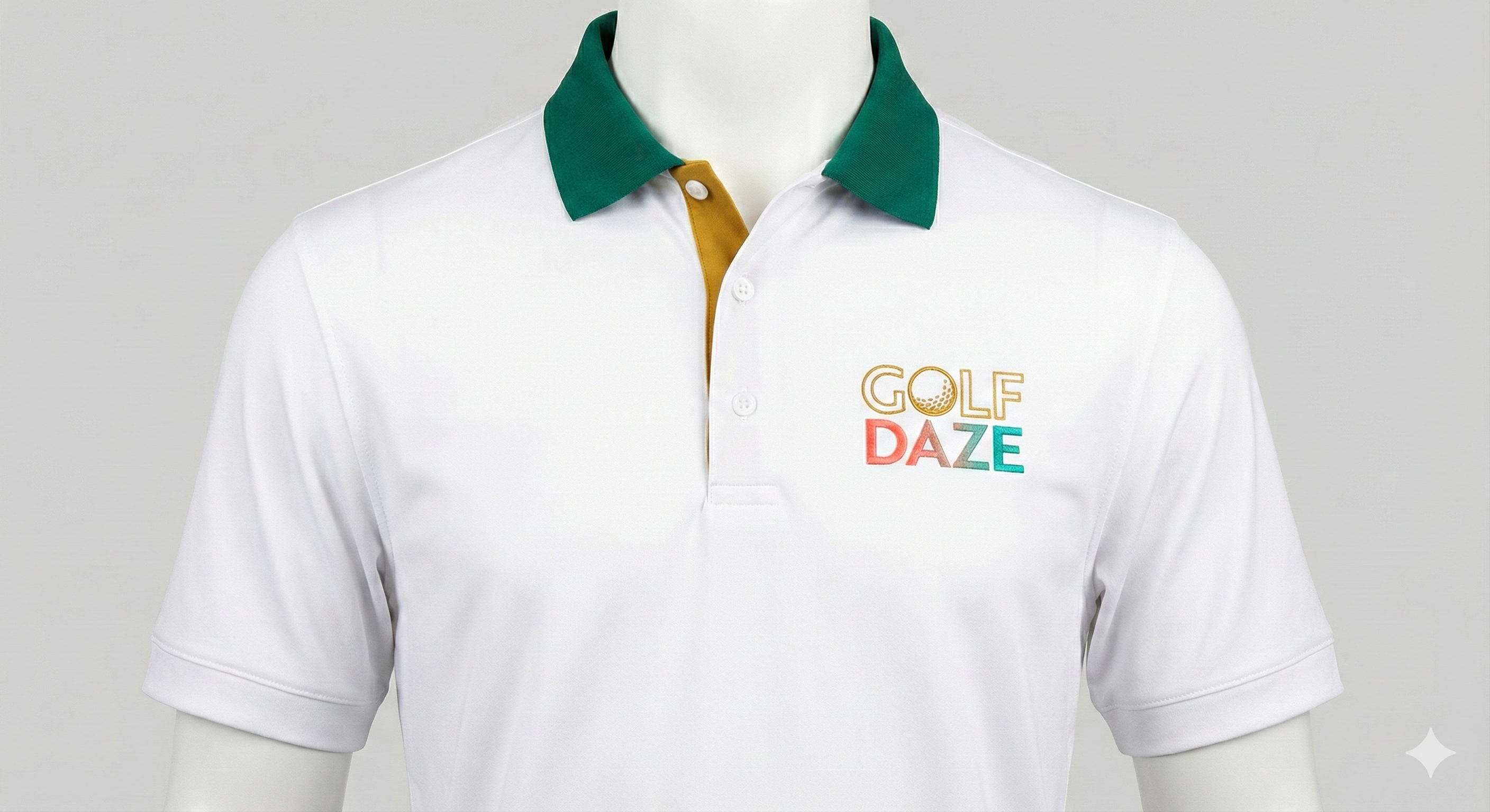 Golf Daze White Polo